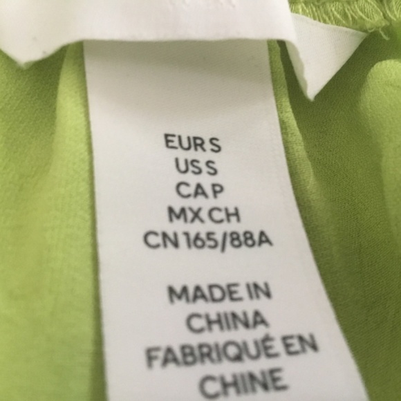 HM lime  green maxi, backless dress size small - Picture 6 of 7